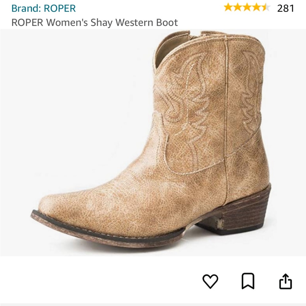 Roper Shay Western Boot Size 10